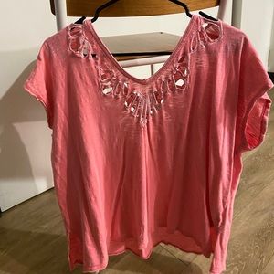 Free people coral top